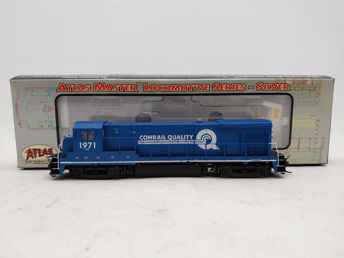 Atlas 8047 HO Scale Conrail Quality GE B23-7 Diesel Locomotive #1971 EX/Box