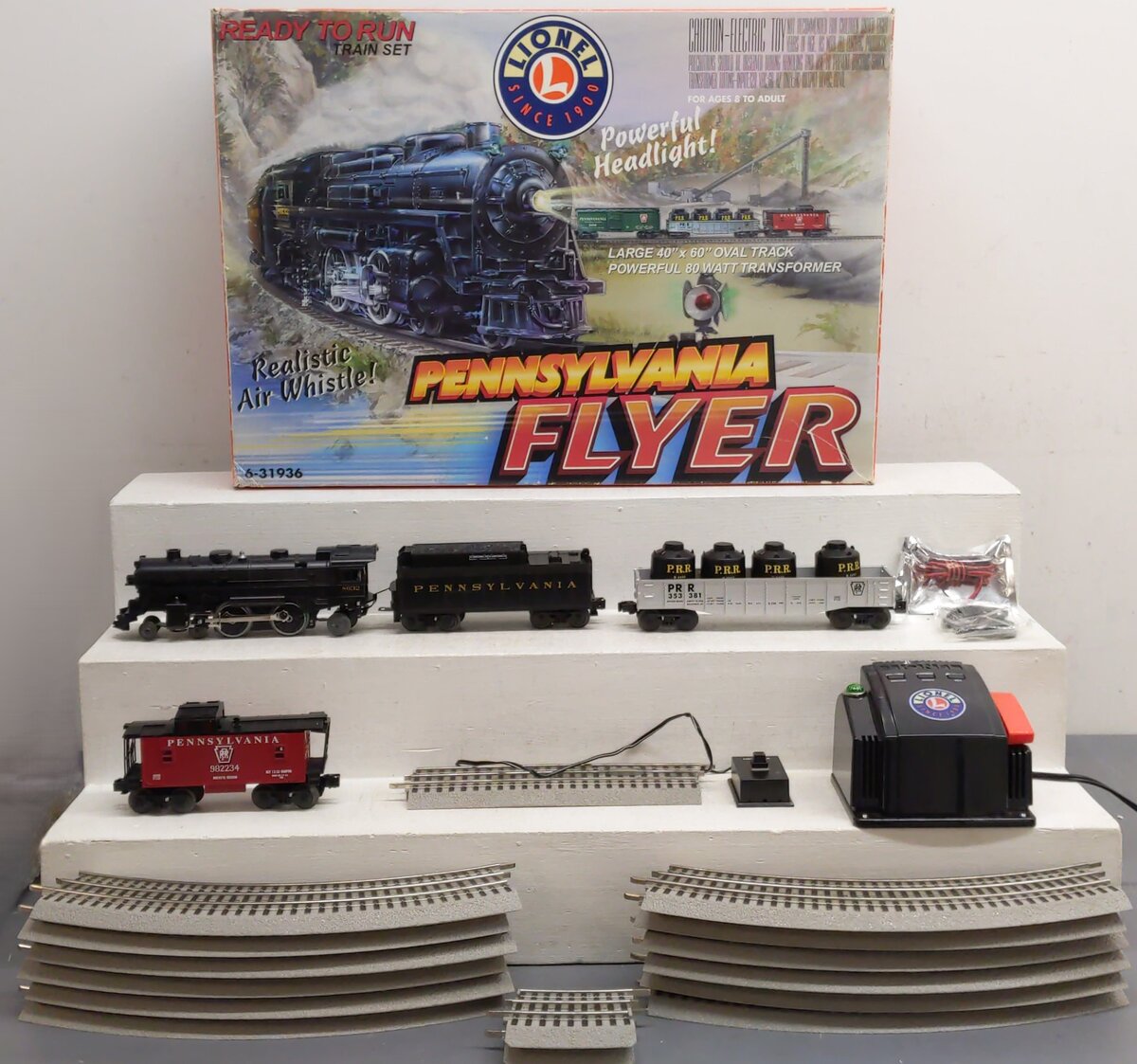 Lionel 6-31936 O Gauge Pennsylvania Flyer Steam Train Set VG/Box