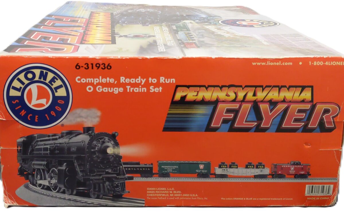 Lionel 6-31936 O Gauge Pennsylvania Flyer Steam Train Set VG/Box