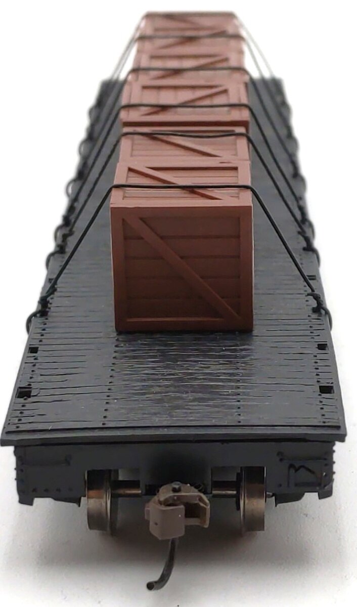Bachmann 18932 HO Western Pacific W/Crated Load 50' Black Flatcar #2237 LN/Box