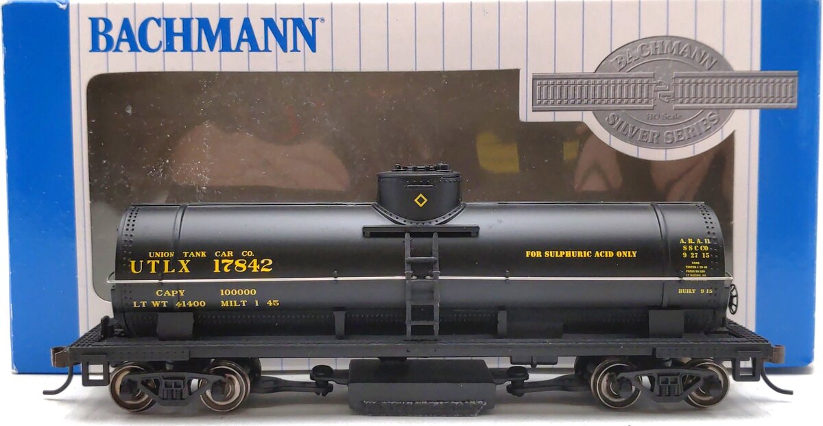 Bachmann 16302 HO Scale UTLX Track-Cleaning Single-Dome Tank Car EX/Box