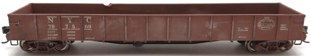 Walthers 920-105353 HO New York Central 46' USRA Gondola #707509 - Custom/Box