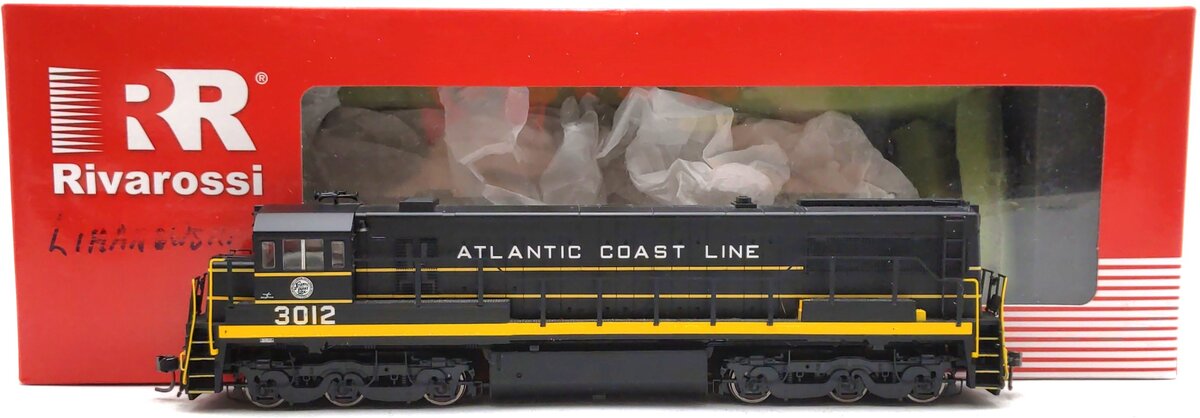 Rivarossi HR2537 HO Atlantic Coast Line GE U25C Diesel Loco w/ Sound & DCC #3012 EX/Box