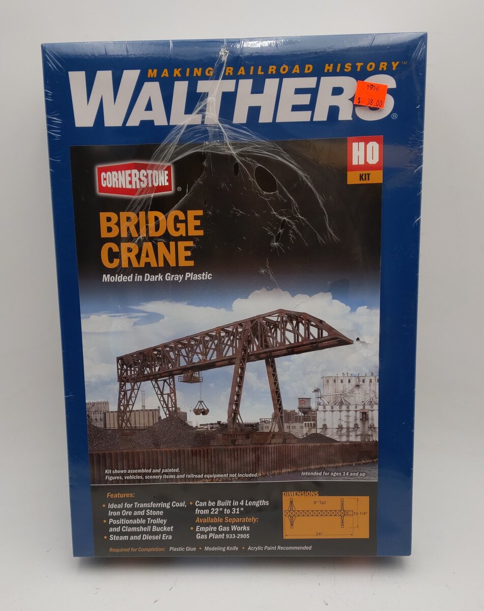Walthers 933-2906 HO Cornerstone Series Bridge Crane Building Kit MT/Box