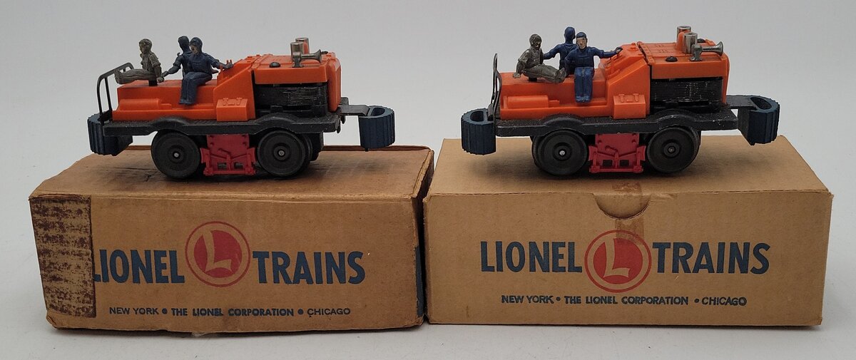 Lionel 50 Vintage O Motorized Gang Cars (2) VG/Box