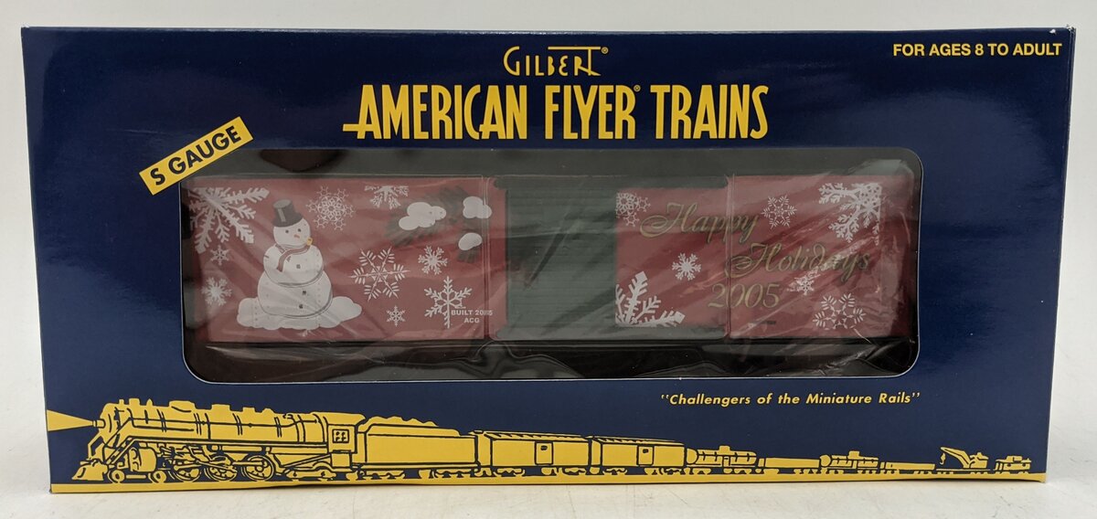 American Flyer 6-48359 S Gauge 2005 Christmas Boxcar NIB