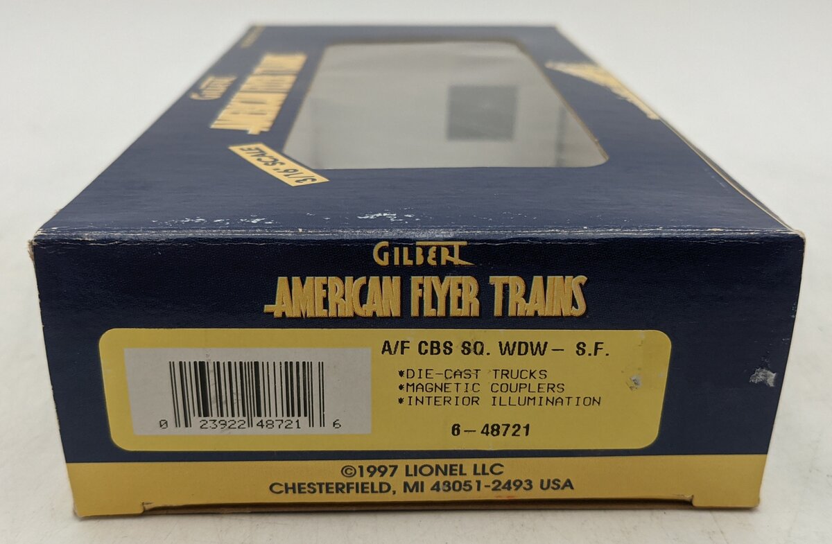 American Flyer 6-48721 S Gauge Atchison, Topeka & Santa Fe Offset Cupola Caboose EX/Box