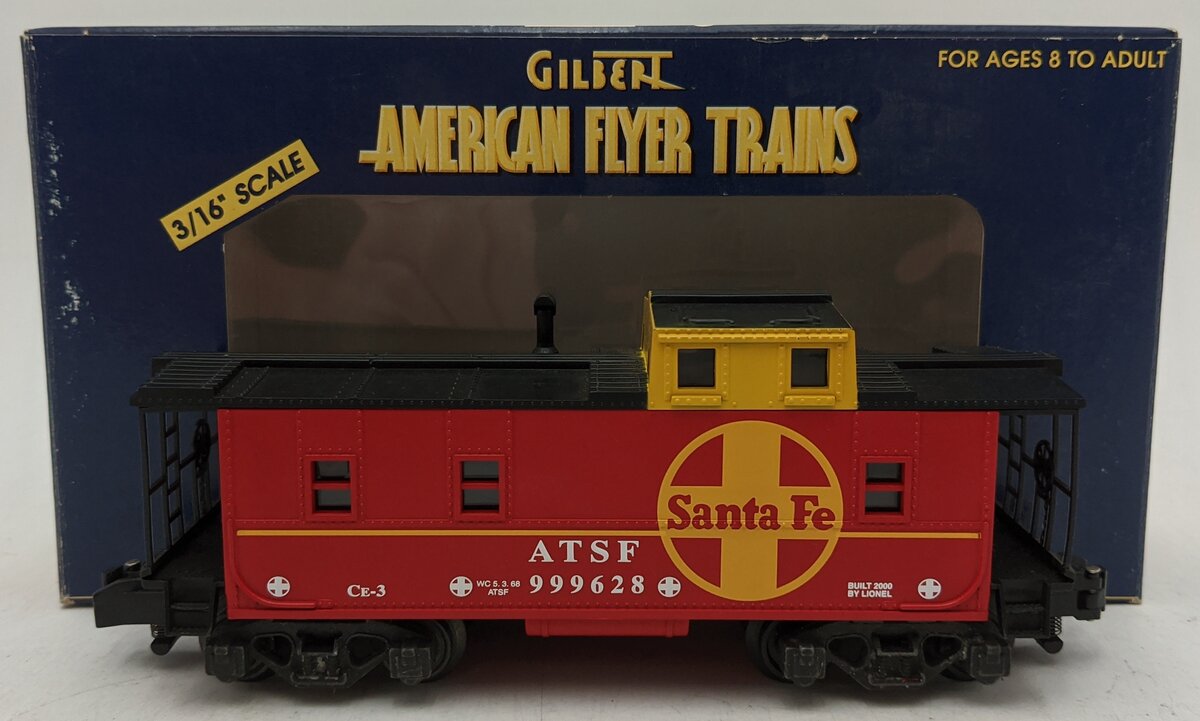 American Flyer 6-48721 S Gauge Atchison, Topeka & Santa Fe Offset Cupola Caboose EX/Box