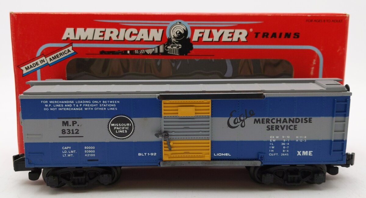 American Flyer 6-48312 S Gauge Missouri Pacific Boxcar #8312 EX/Box