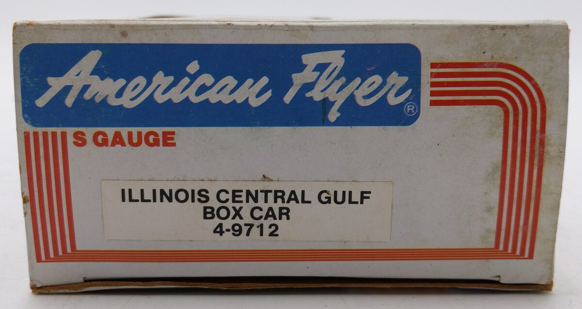 American Flyer 4-9712 S Gauge Illinois Central Gulf Boxcar #9712 EX/Box