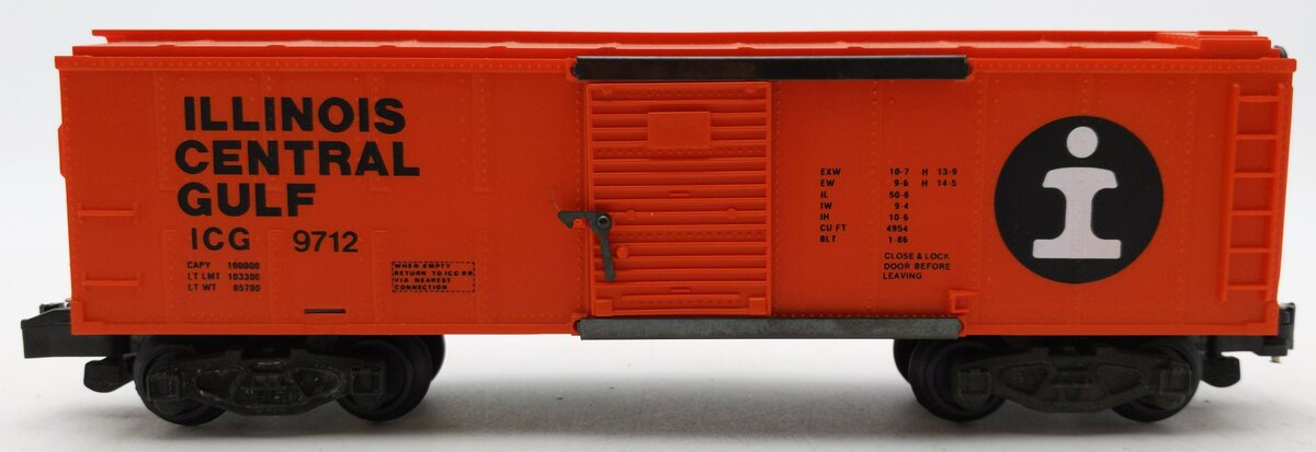 American Flyer 4-9712 S Gauge Illinois Central Gulf Boxcar #9712 EX/Box