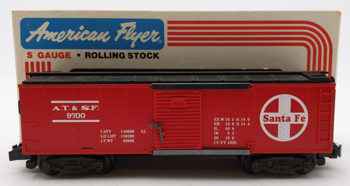 American Flyer 4-9700 S Gauge Santa Fe Box Car #9700 EX/Box