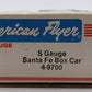 American Flyer 4-9700 S Gauge Santa Fe Box Car #9700 EX/Box