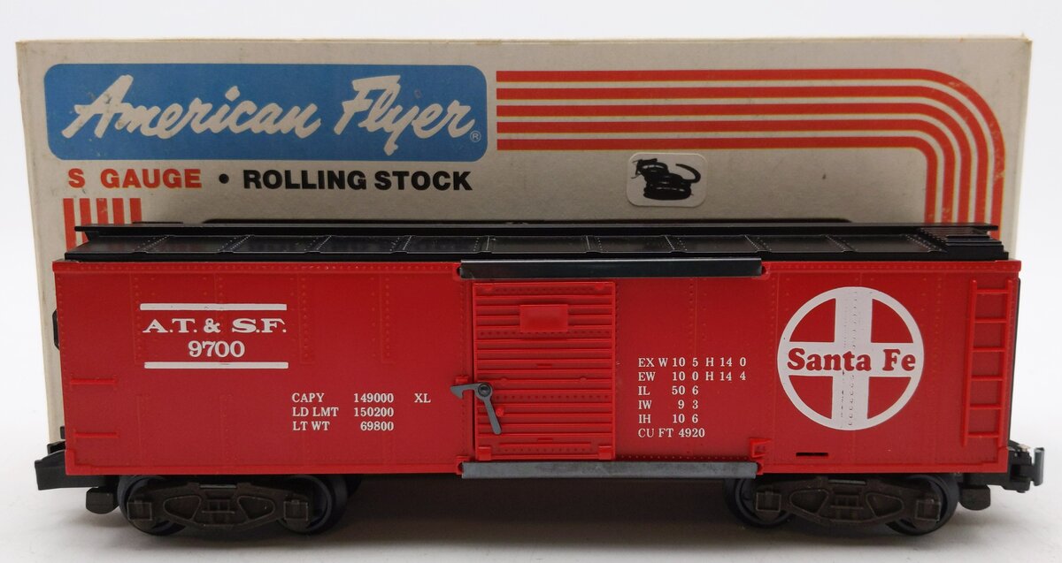 American Flyer 4-9700 S Gauge Santa Fe Box Car #9700 EX/Box