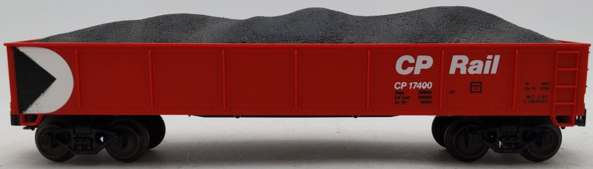 Lionel 6-17400 O Gauge CP Rail Gondola w/Load EX