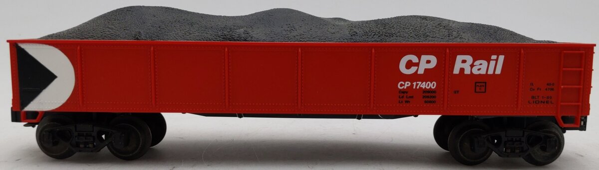 Lionel 6-17400 O Gauge CP Rail Gondola w/Load EX