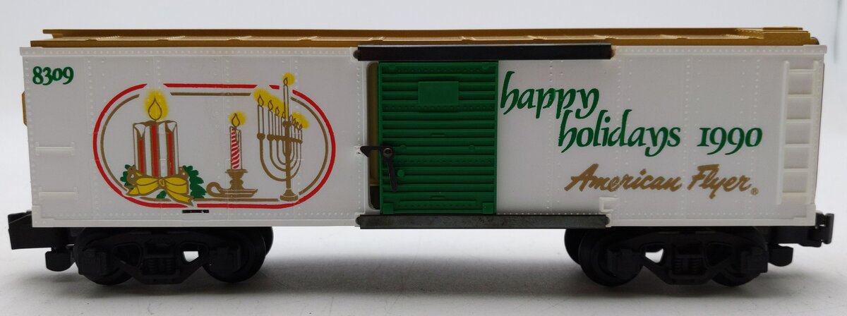 American Flyer 6-48309 S Gauge 1990 Seasons Greetings Boxcar #8309 EX/Box