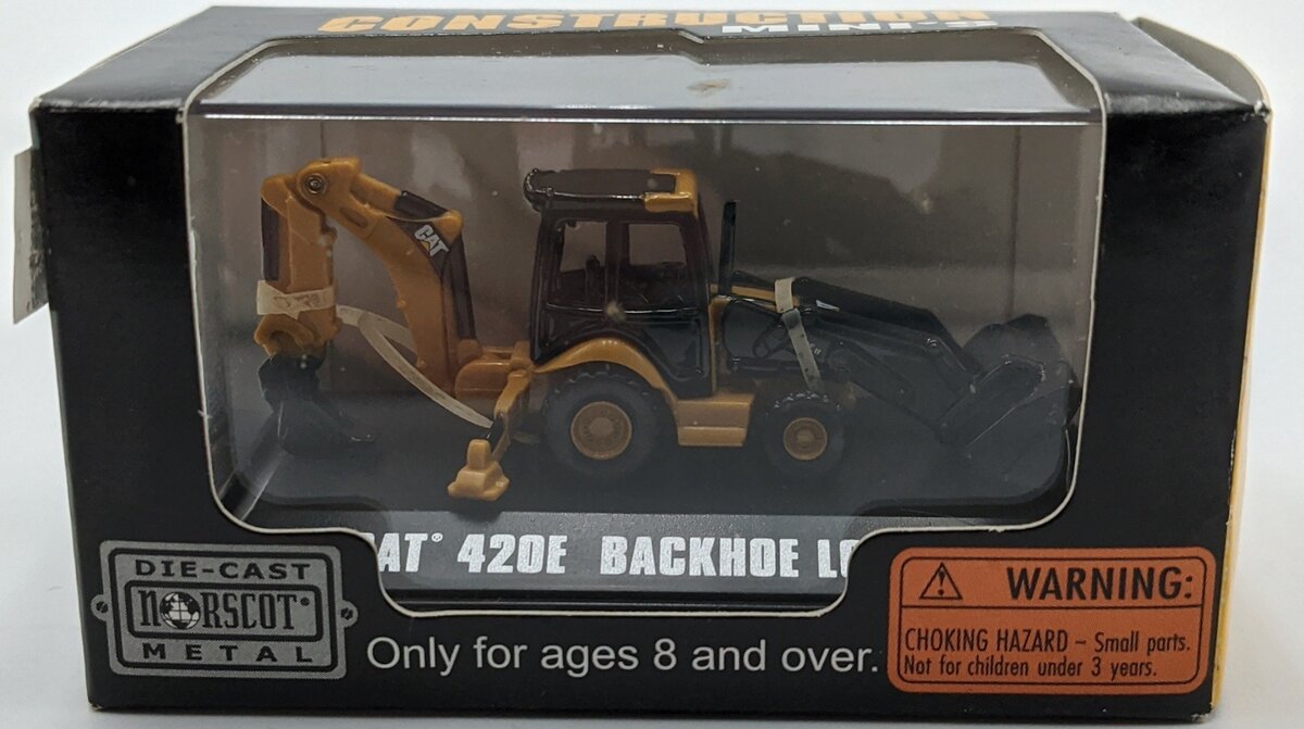 Norscot 55423 1:64 CAT 420E Backhoe Loader Mini Construction Vehicle NIB