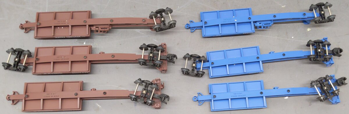 American Models S Scale Assorted Flatcars & Trailers [14] EX