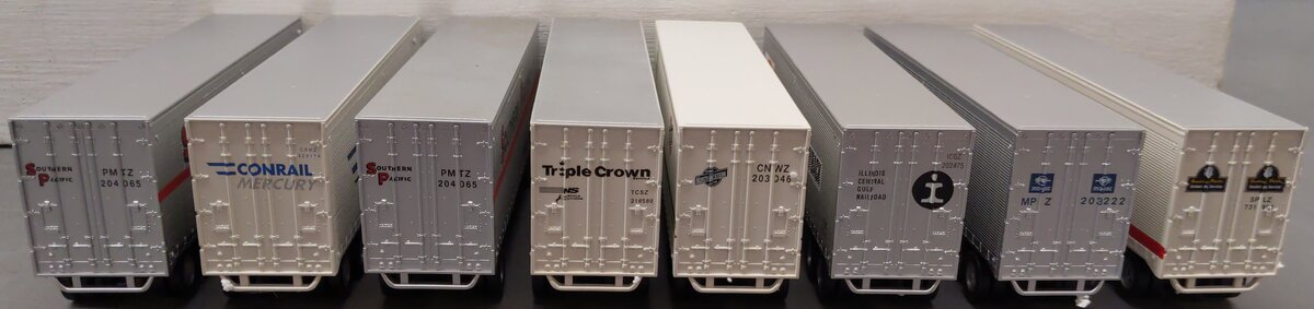 American Models S Scale Assorted Flatcars & Trailers [14] EX