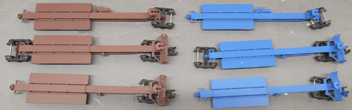 American Models S Scale Assorted Flatcars & Trailers [14] EX