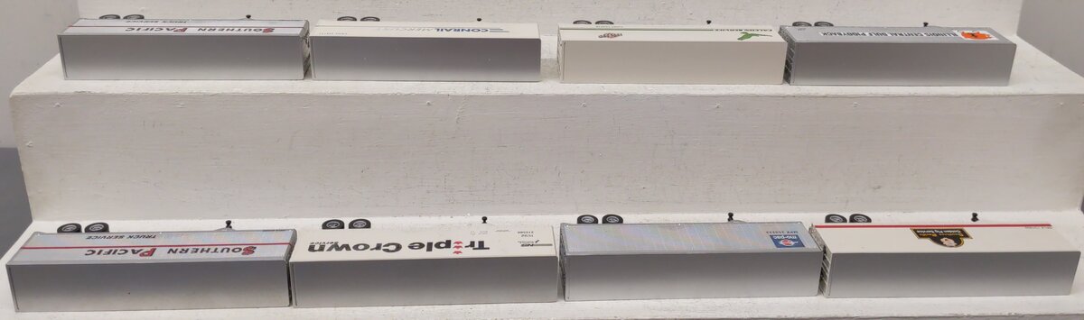 American Models S Scale Assorted Flatcars & Trailers [14] EX