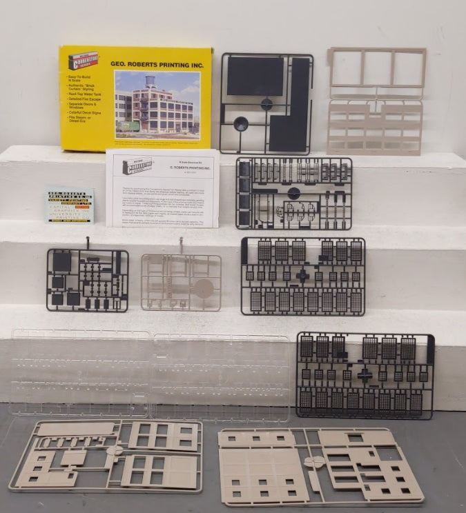 Walthers 933-3231 N Scale George Roberts Printing Inc. Structure Kit EX/Box