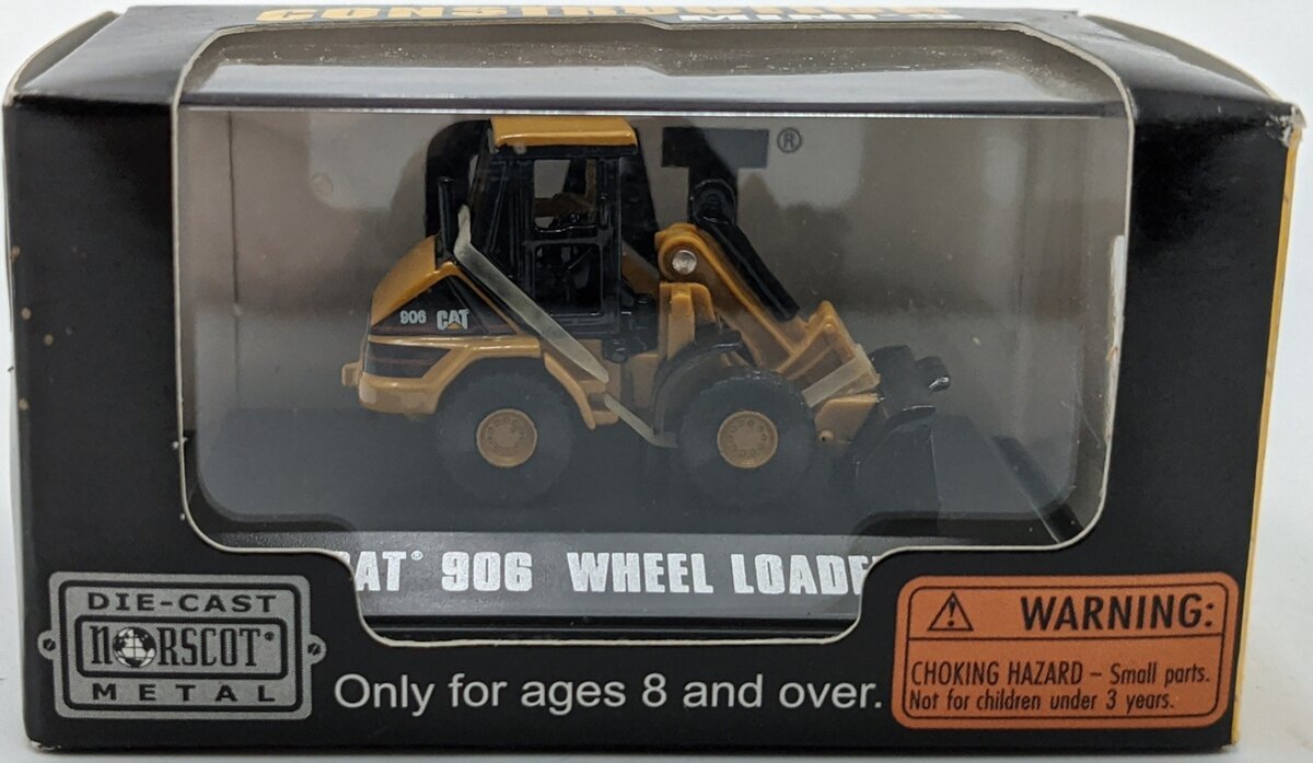 Norscot 55422 1:64 Construction Mini's CAT 906 Yello/Black Wheel Loader NIB
