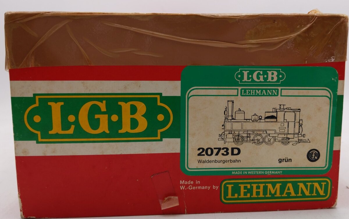 LGB 2073D G Scale 0-6-2 Steam Locomotive EX/Box