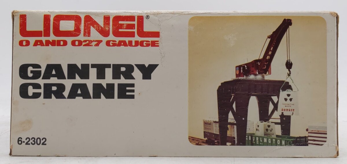 Lionel 6-2302 O Gauge Custom Union Pacific Manual Gantry Crane/Box