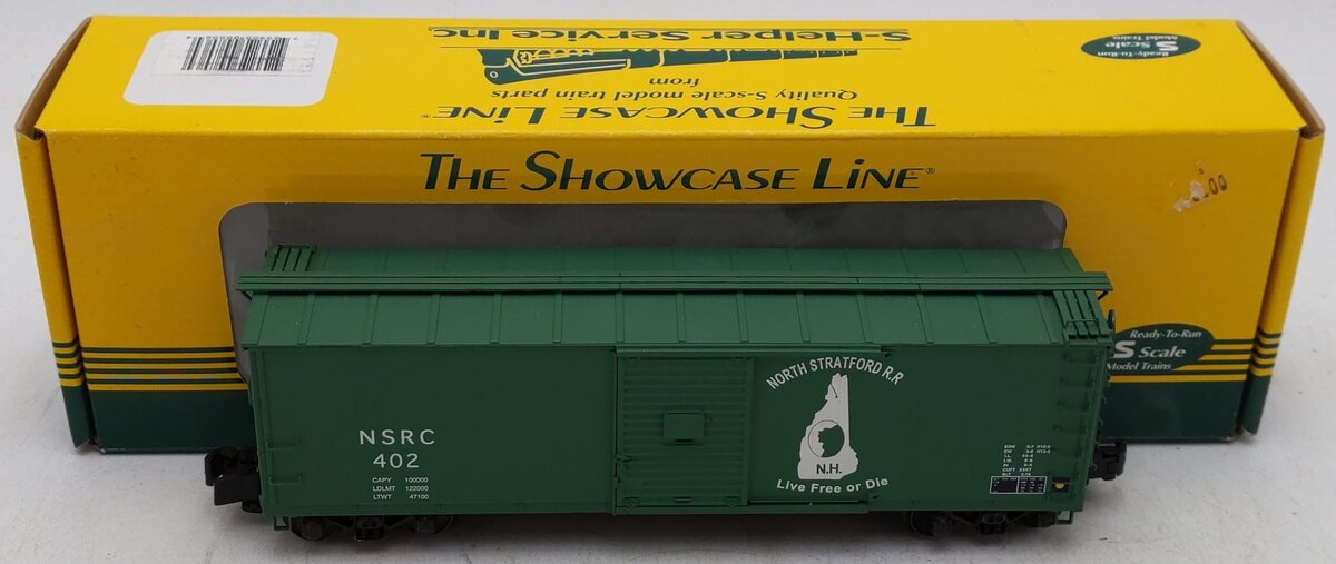S-Helper Service 00806 S Gauge NRSC 40' Steel Re-Built Box Car #402 EX/Box