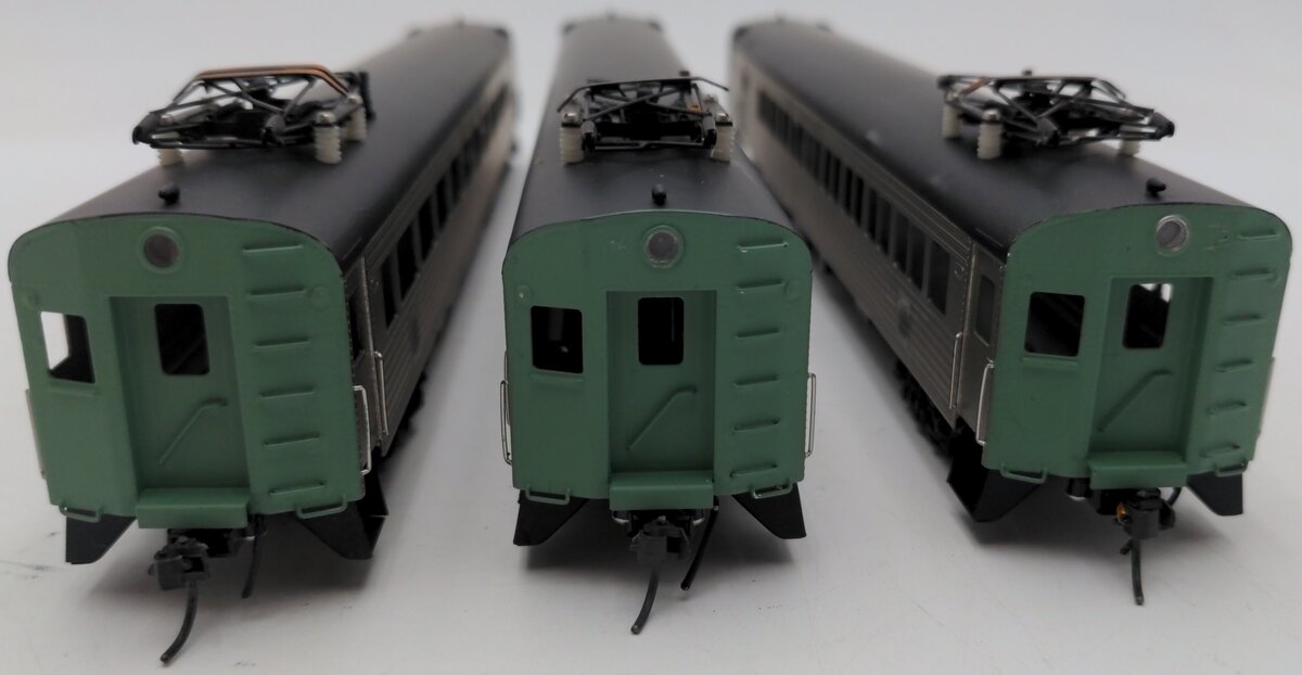 NJ International 340 HO Scale BRASS New Haven RR MU Cars (Set of 3) EX/Box