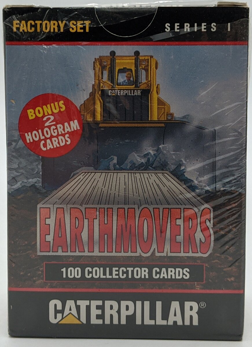 Caterpillar Earthmovers Collector Cards 100 Card Factory Set Series 1 NIB