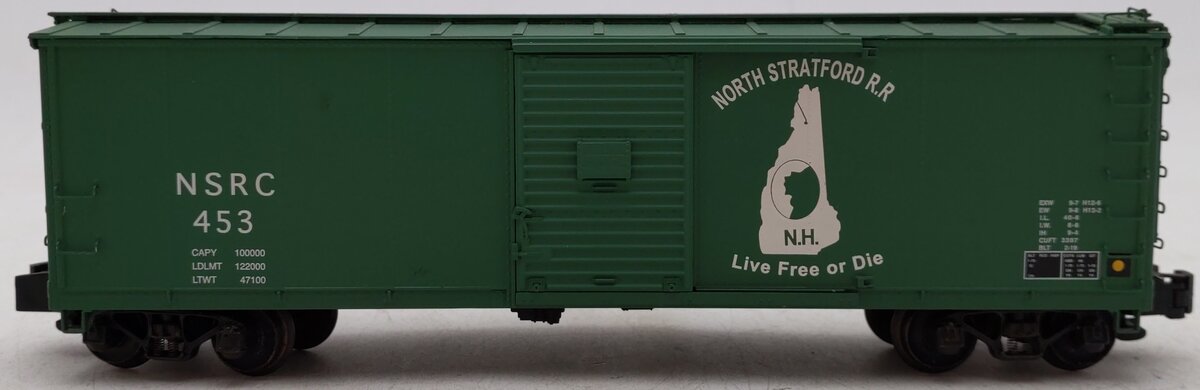 S-Helper 00807 S Scale North Stratford Railroad Rebuilt Boxcar #453 EX/Box