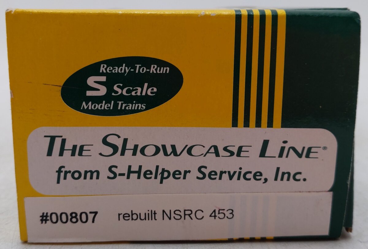 S-Helper 00807 S Scale North Stratford Railroad Rebuilt Boxcar #453 EX/Box