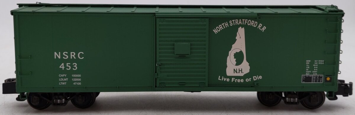 S-Helper 00807 S Scale North Stratford Railroad Rebuilt Boxcar #453 EX/Box