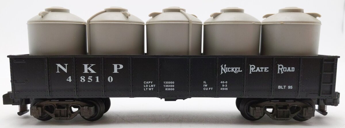 American Flyer 6-48510 S Scale Nickel Plate Road Gondola with Canisters #48510 EX/Box