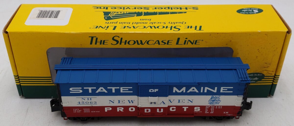 S-Helper 01021 S New Haven State Of Maine 40' Steel Rebuilt Boxcar #45063 EX/Box