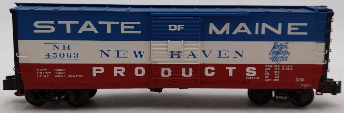 S-Helper 01021 S New Haven State Of Maine 40' Steel Rebuilt Boxcar #45063 EX/Box