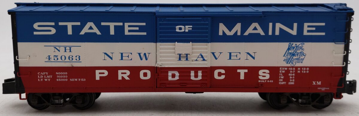 S-Helper 01021 S New Haven State Of Maine 40' Steel Rebuilt Boxcar #45063 EX/Box