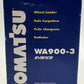 Joal 265 1:50 Scale Komatsu WA900-3 Avance Wheel Loader Die Cast Metal EX/Box