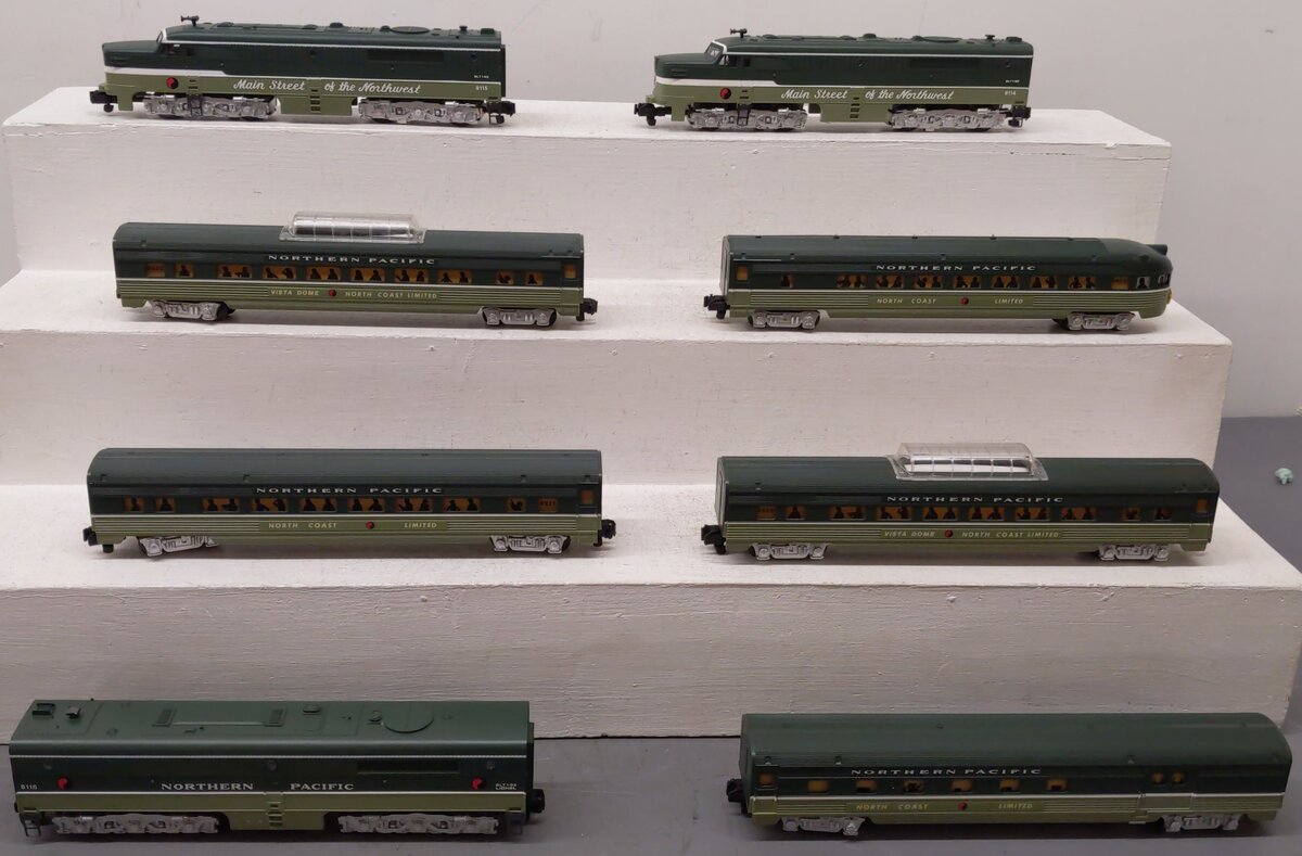 American Flyer 6-49602 Northern Pacific PA-1 S Gauge Diesel Passenger Train Set EX/Box