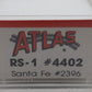 Atlas 4402 N Scale Santa Fe RS-1 Diesel Engine #2396 EX/Box