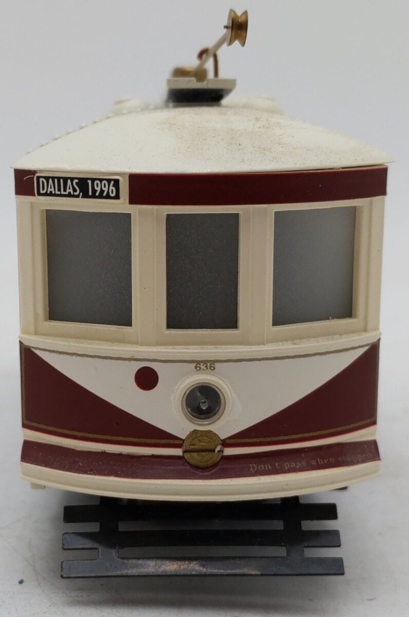 Bowser 636 O Gauge TCA 42nd Conventional McKinney Avenue Birney Trolley - 3 Rail EX