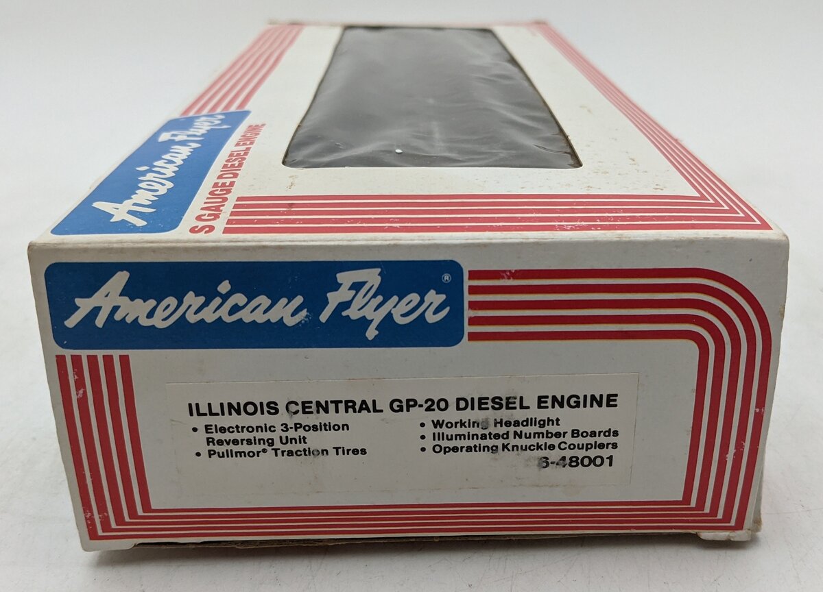 American Flyer 6-48001 S Gauge Illinois Central GP-20 Diesel Locomotive EX/Box