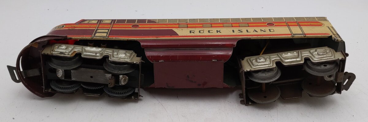 Unique Art MFG O Vintage Rock Island Diesel Electric Engine #2000 VG