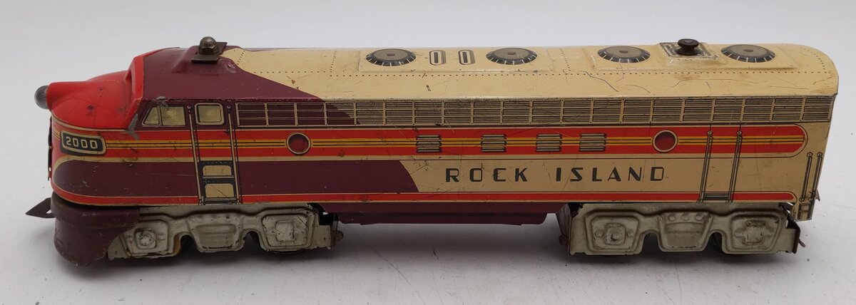 Unique Art MFG O Vintage Rock Island Diesel Electric Engine #2000 VG