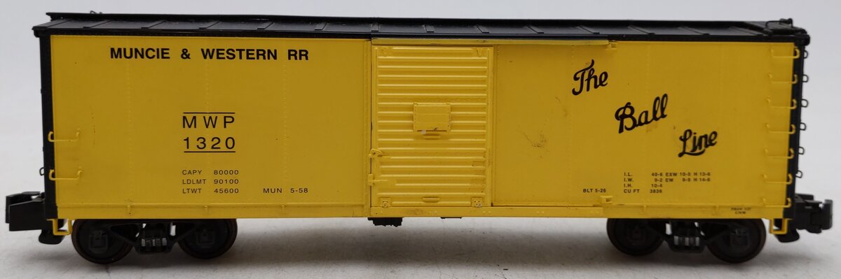 S-Helper 00353 S Scale M&W RR Ball Line Steel Rebuilt Boxcar #1320 EX/Box