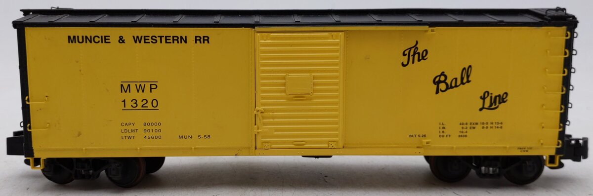 S-Helper 00353 S Scale M&W RR Ball Line Steel Rebuilt Boxcar #1320 EX/Box