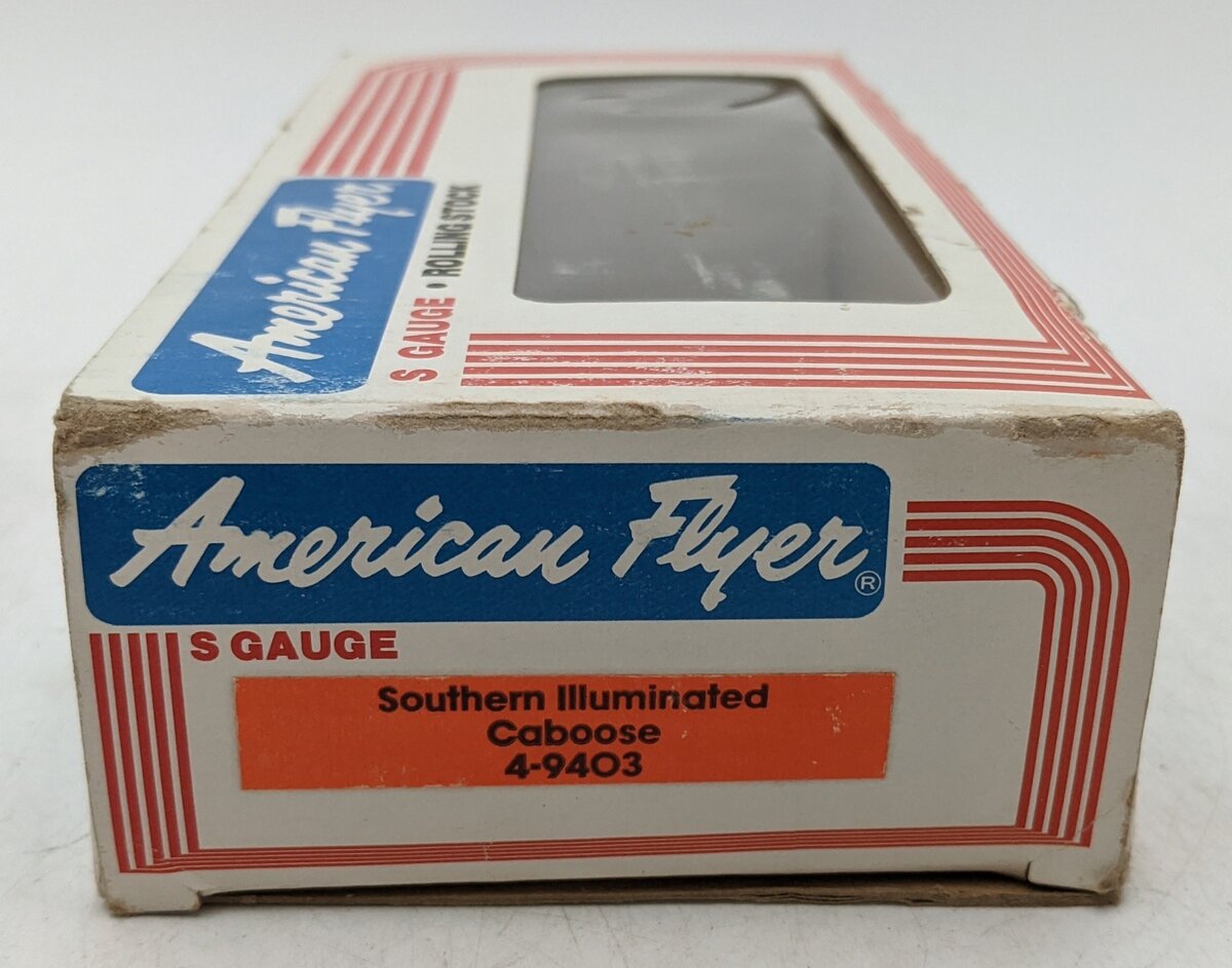 American Flyer 4-9403 S Gauge Southern Bay Window Illuminated Caboose EX/Box